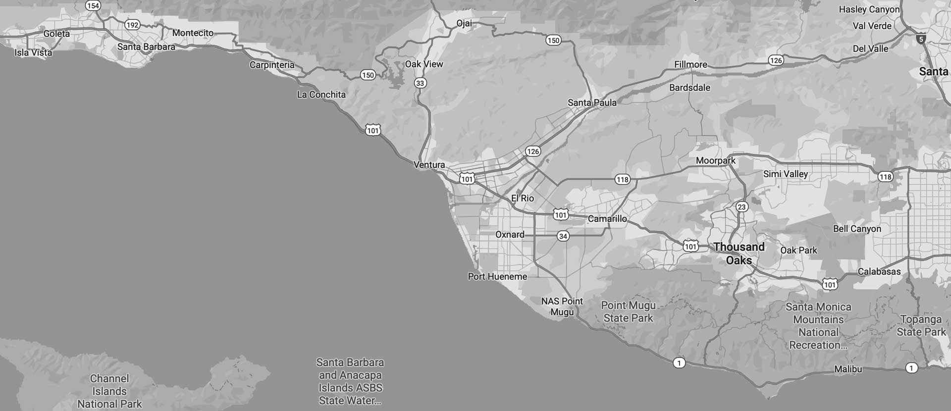 Southern California map